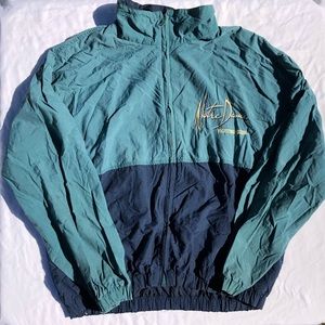 Vintage 90s Crablesportswesr Notre Dame windbreaker jacket